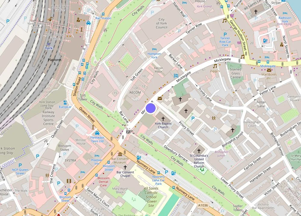 Map: Micklegate by Supercity Aparthotels